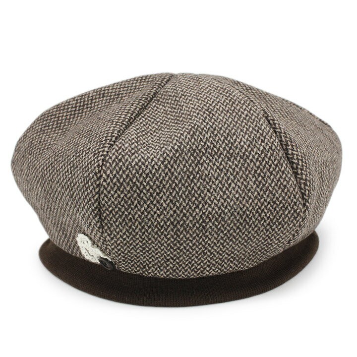 帽子 レディース ベレー 秋 冬 ツイード風ナチュラルベレー帽 : 帽子屋