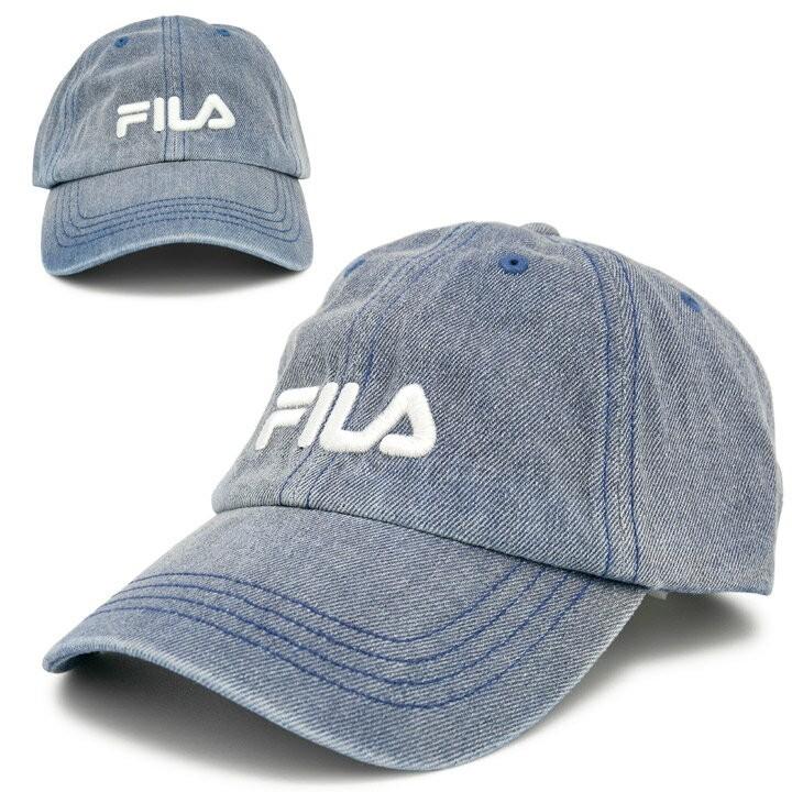 FILA(フィラ)コットン デニム 6Pキャップ CAP 帽子 メンズ レディース 春夏 秋冬｜zaction｜07
