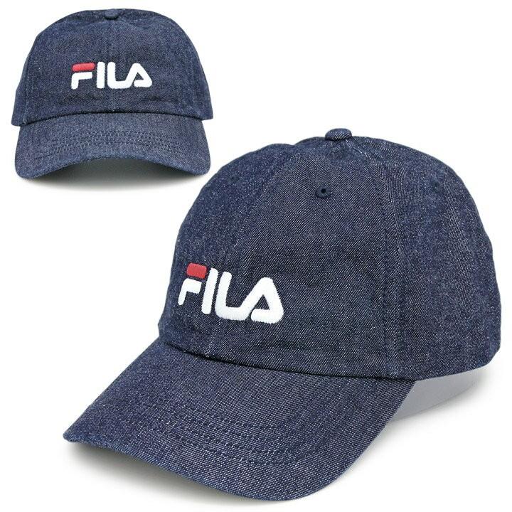 FILA(フィラ)コットン デニム 6Pキャップ CAP 帽子 メンズ レディース 春夏 秋冬｜zaction｜04