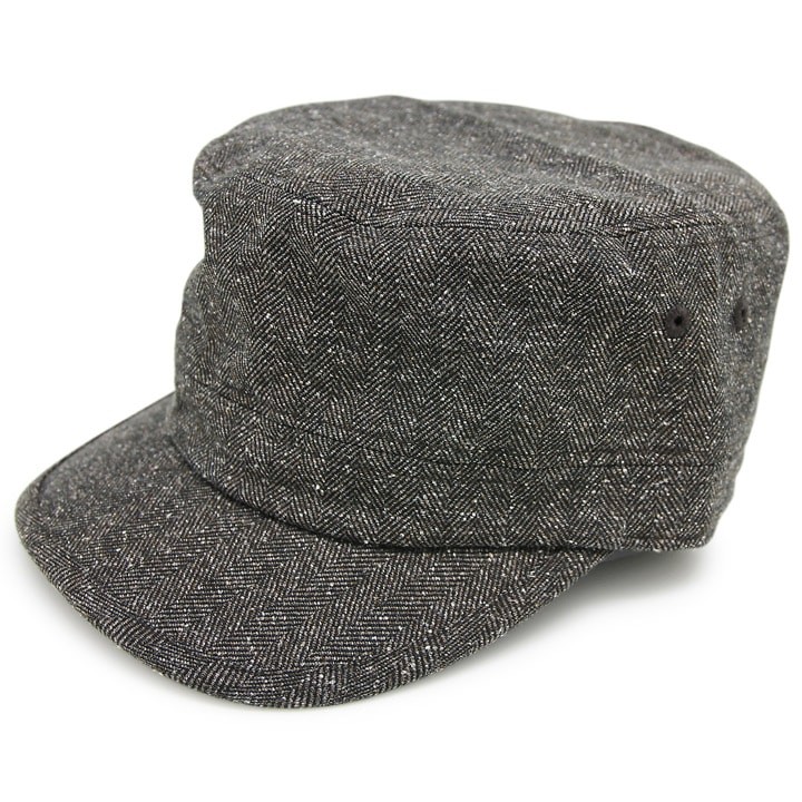 Herringboneワークキャップ メンズ レディース 帽子 秋冬 ヘリンボーン キャップ 日本製生地 |  | 03