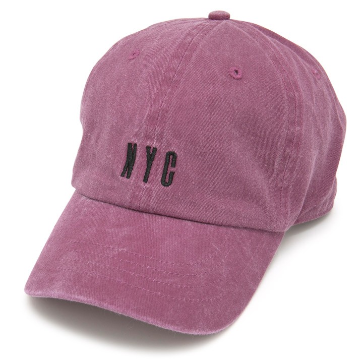 ローキャップ レディース 帽子 浅め NYCウォッシュキャップ : 18cap010