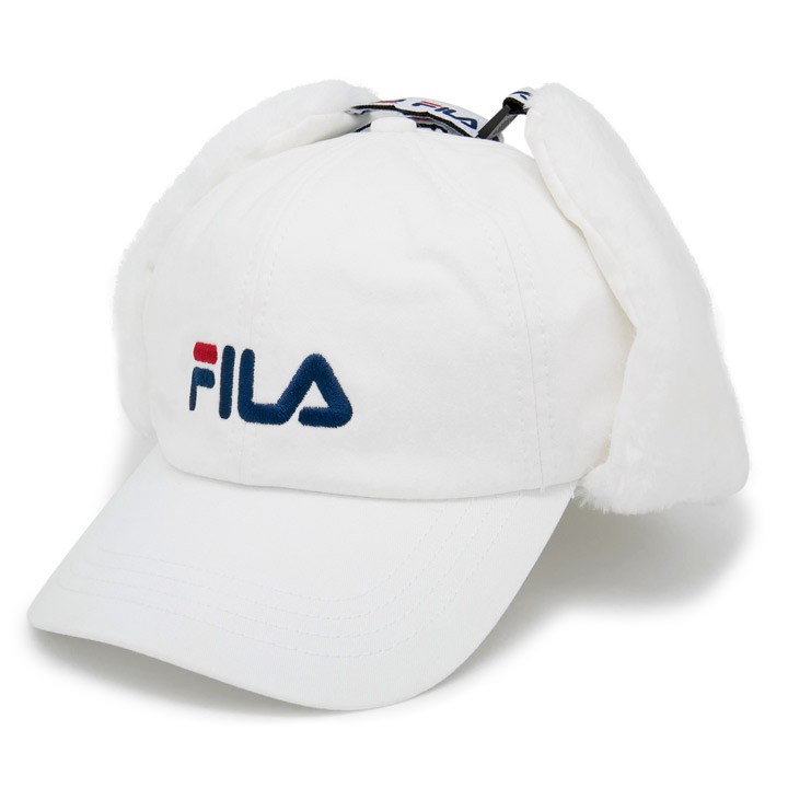 FILA(フィラ)ファー耳付きキャップ 帽子 メンズ レディース 秋冬 ドッグイヤーキャップ