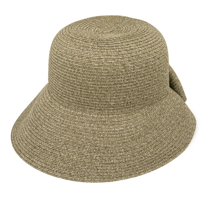 麦わら帽子 レディース 洗える 折りたたみ UVカット ブレード リボン スリットハット | ブランド登録なし | 04