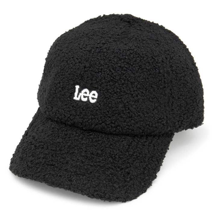 帽子 L 帽子 レディース 秋冬 メンズ Lee もこもこ ブークレ Lowキャップ
