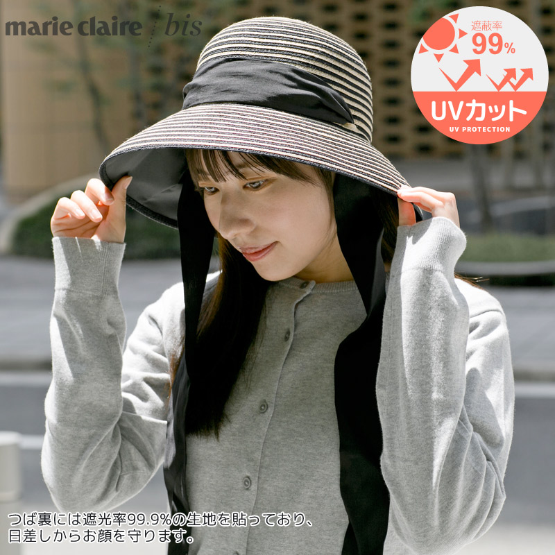 遮光率99.99% 麦わら帽子 レディース 洗える uv 夏 速乾 キャペリン