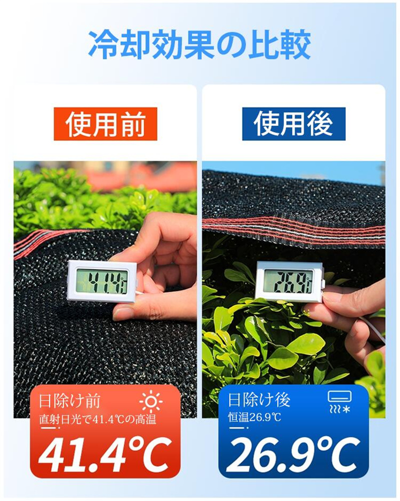 赤字覚悟 サンシェード 日よけシェード 遮熱ネット 8色 遮光ネット ハトメ付き 大きイサイズ UVカット ベランダ 日よけ 遮光率95% 大型 断熱 サイズオーダ可 関連画像1