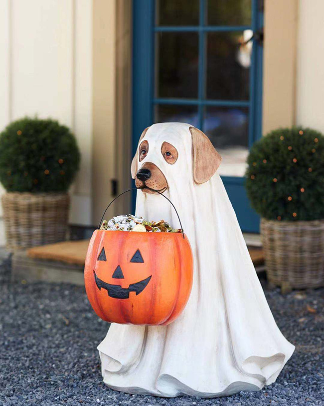 父の日限定セール 短納期 ハロウィン置物 かぼちゃ プレゼント袋  コンパクト スタンド 犬 猫 装飾 飾り 雑貨 雰囲｜zagatena｜02