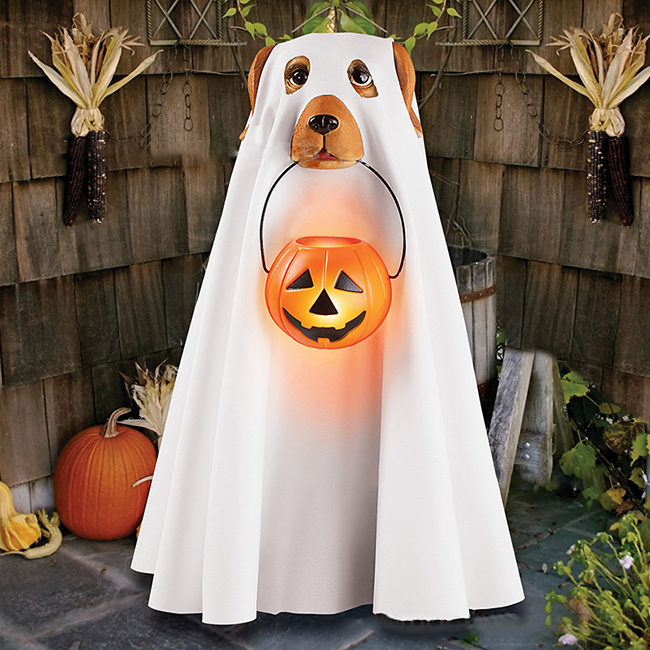 スーパーPayPayクーポン 短納期 ハロウィン置物 かぼちゃ プレゼント袋 コンパクト スタンド 犬 猫 装飾 飾り 雑貨 雰囲