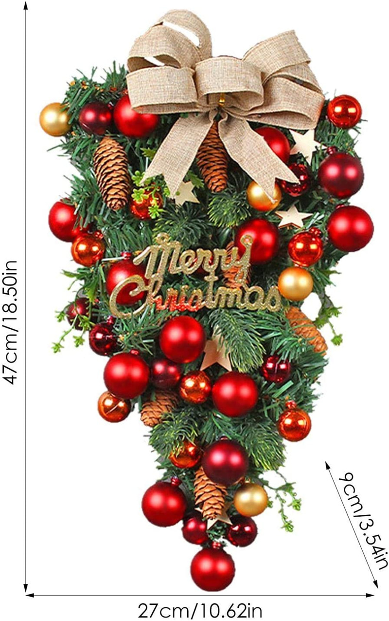 スーパーセール クリスマスリース 47cm クリスマス スワッグ 飾り