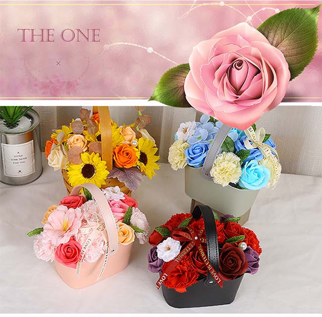 かかかかかさかかかか　フラワーソープバスケット かかかかかさかかかか フラワーソープバスケット ソープフラワー