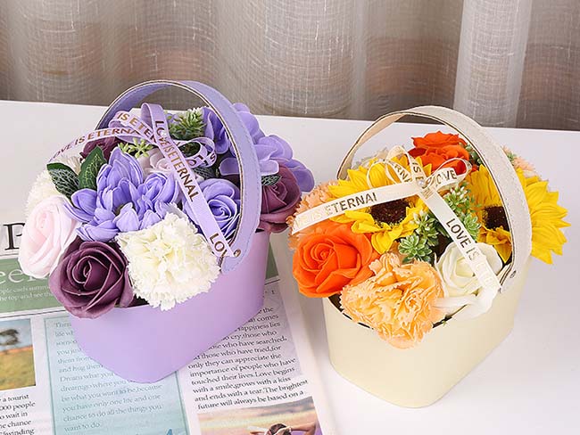 スーパーセール ソープフラワー バスケット 花かご ギフト シャボン