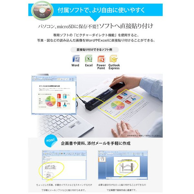80%OFF!】 週末セール アイスキャン OCR機能搭載 ハンディスキャナー データ化 写真 文字 効率アップ 自動保存 パソコン 年賀状 プリント  www.southriverlandscapes.com