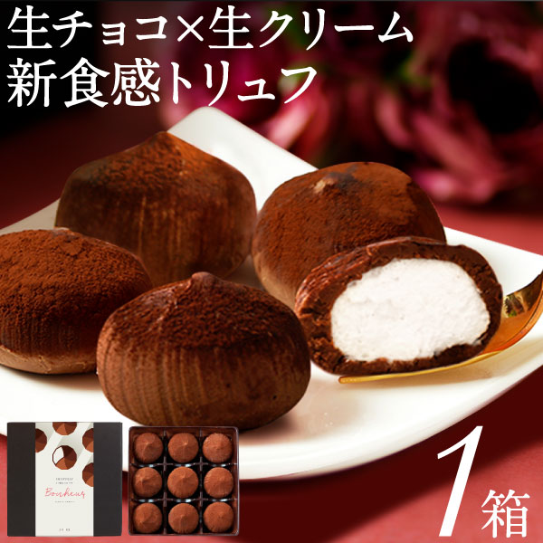 (ポイント3倍) 母の日 スイーツ チョコ ギフト 2026 トリュフ 生チョコ チョコレート シャンティショコラ 9個入 1箱