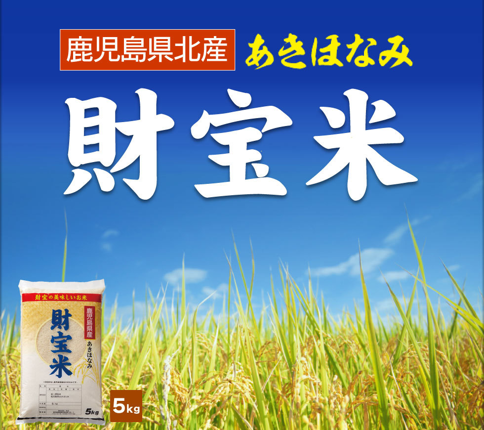 (最短当日出荷) 米 新米 白米 鹿児島産 あきほなみ 財宝米 5kg 令和5年産 お米｜zaihou｜02