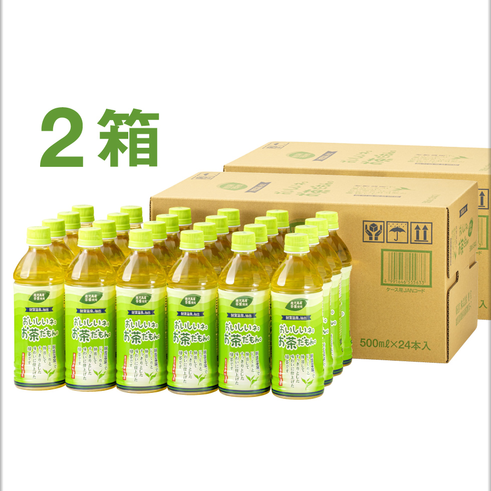 財宝 お茶 緑茶 お茶だもん 500ml 48本 ペットボトル 24本×2箱 知覧茶