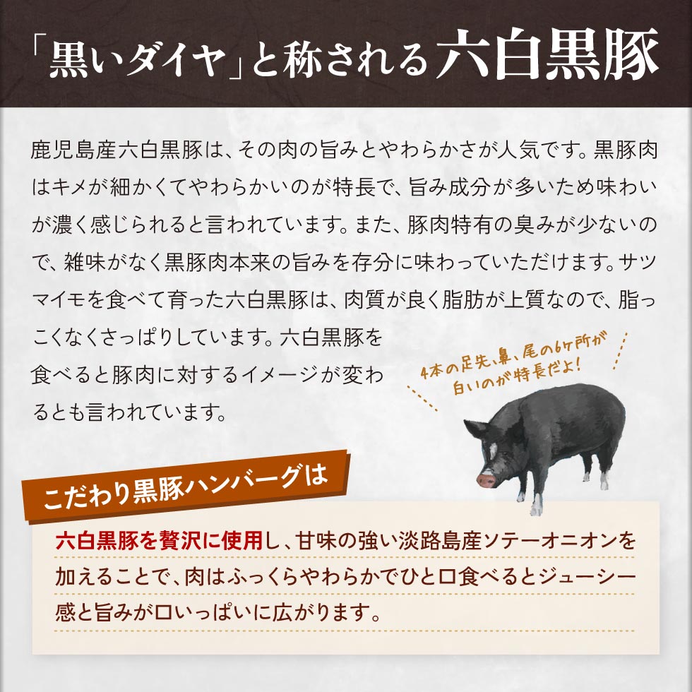 六白黒豚使用