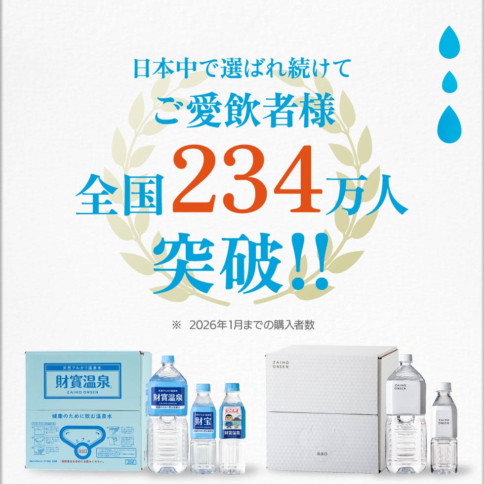 温泉水 水 ミネラルウォーター 2リットル 12本 財宝 みず 2l ペットボトル シリカ水 PFAS 検査済 | 財宝 | 04