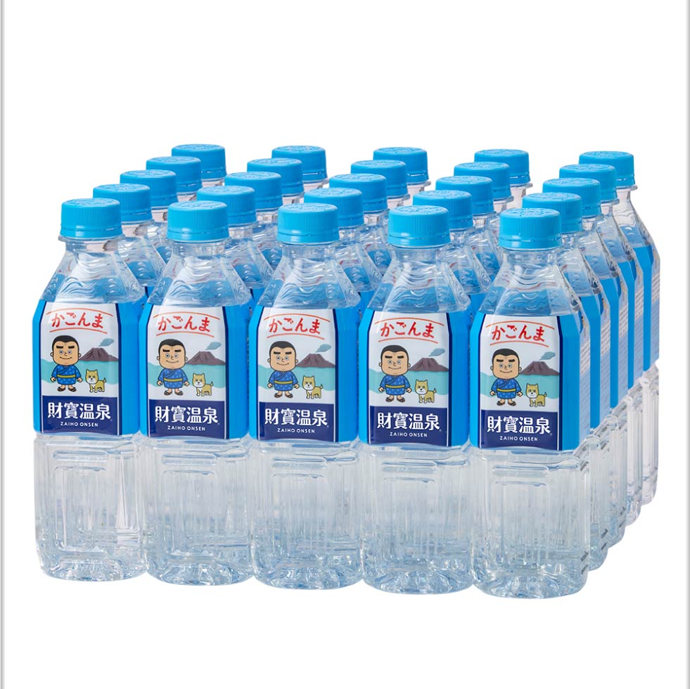 財宝 温泉水 水 ミネラルウォーター 500ml 25本 かごんまラベル みず
