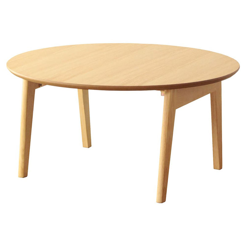 岩附 丸テーブル 折りたたみ円形テーブル 幅75cm ローテーブル