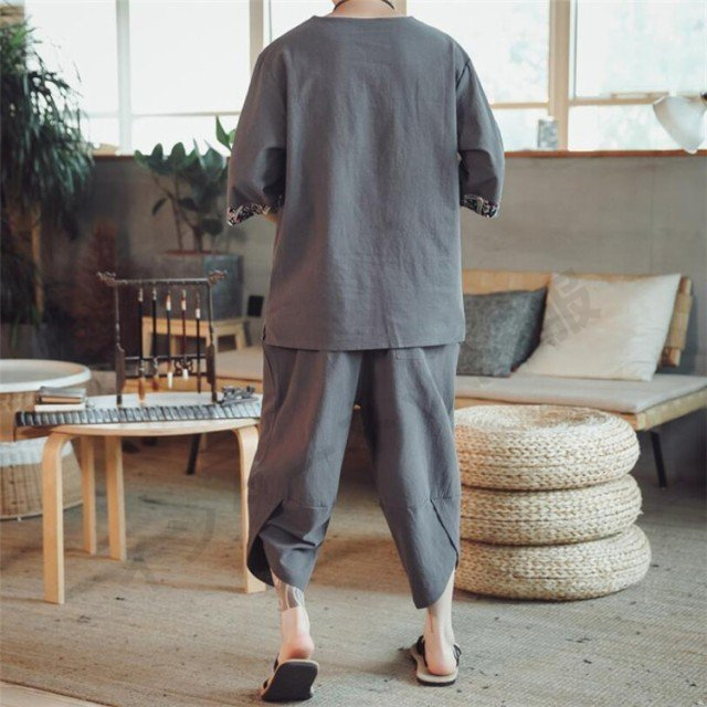 赤字覚悟 セットアップ メンズ ジャージ リネン スウェット 2点セット