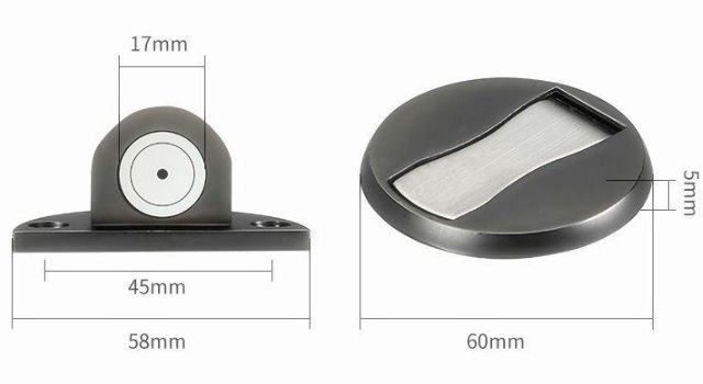 フラットドア ストッパー 本体 全6色 ドアストッパー 室内 機能 SUS