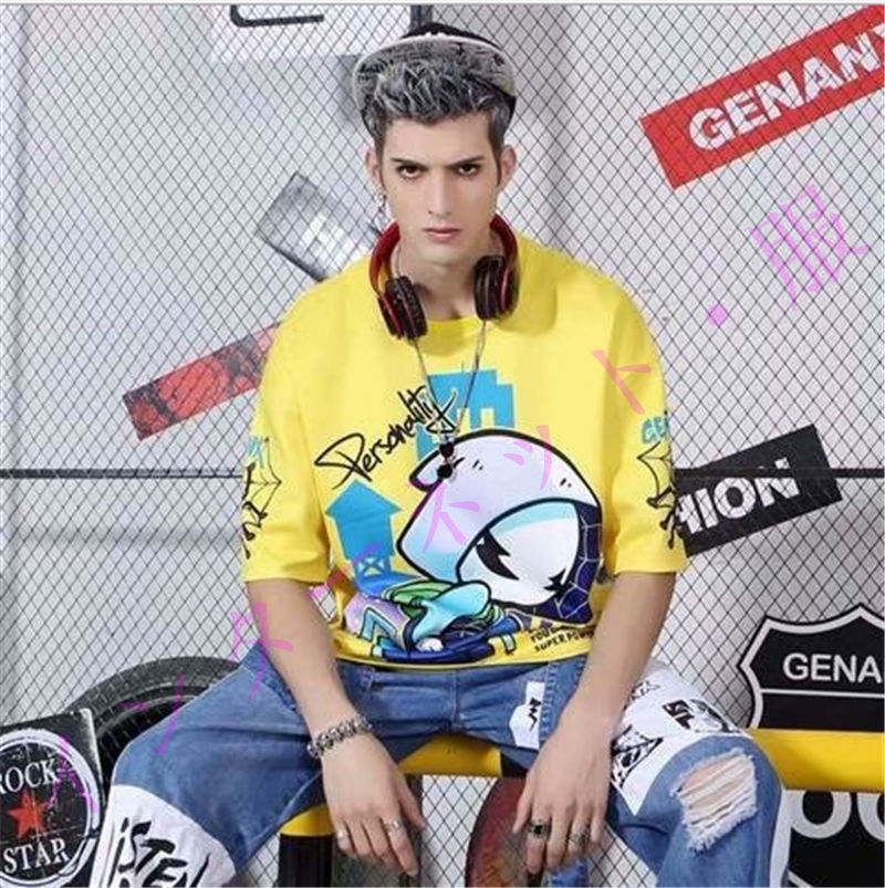 Tシャツ ストリートヒップホップグラフィティ 涼しい トップス Tシャツ ストリートヒップホップグラフィティ 涼しい トップス