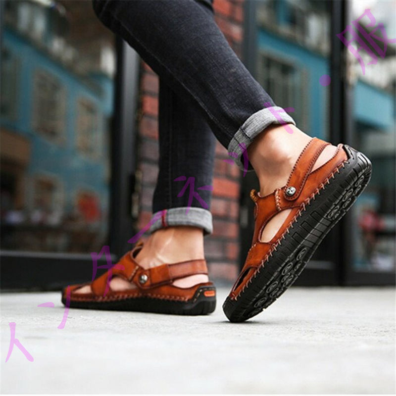 ラッピング無料 本革ビーチサンダル 送料無料 メンズ レザー 29cm 本革 サンダル 大きい 夏 靴 大人 紳士靴 4色 スポーツ 新作 ファッション ゆったり 着心地良い カジュアル Aynaelda Com