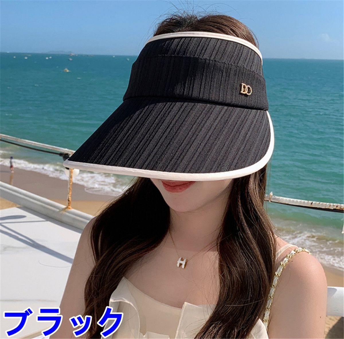 帽子 レディース 日よけ 夏 大きめ uv uvカット 50代 40代 30代 20代 たためる 紫外線カット キャップ おしゃれ つば広 折りたたみ かわいい uv対策 | ブランド登録なし | 05