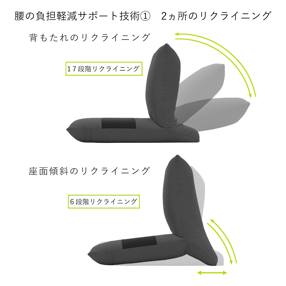座椅子ヤマザキ ZAGUN フロアチェア スラント2 日本製 ヤマザキ 座椅子ヤマザキ ZAGUN フロアチェア スラント2 日本製 ヤマザキ
