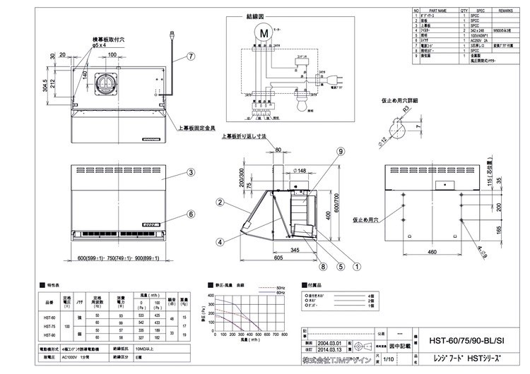 TJMデザイン：レンジフード 間口750mm 中尺吊戸棚（幕板同封） 色：シルバー HST-753SIC : hst-753sic : 材友 - 通販  - Yahoo!ショッピング