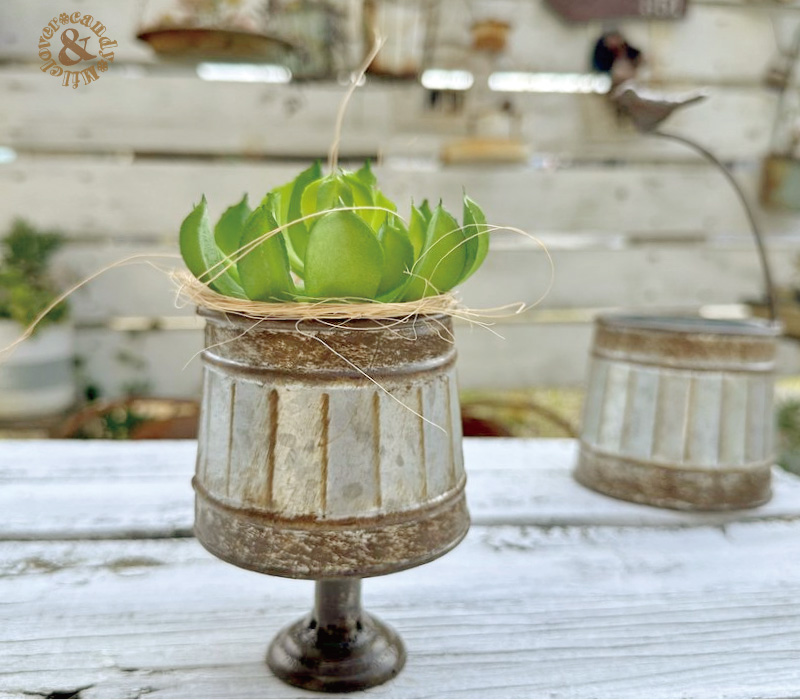 アンティーク調 ルアン ゴブレット / 小物入れ フラワーポット