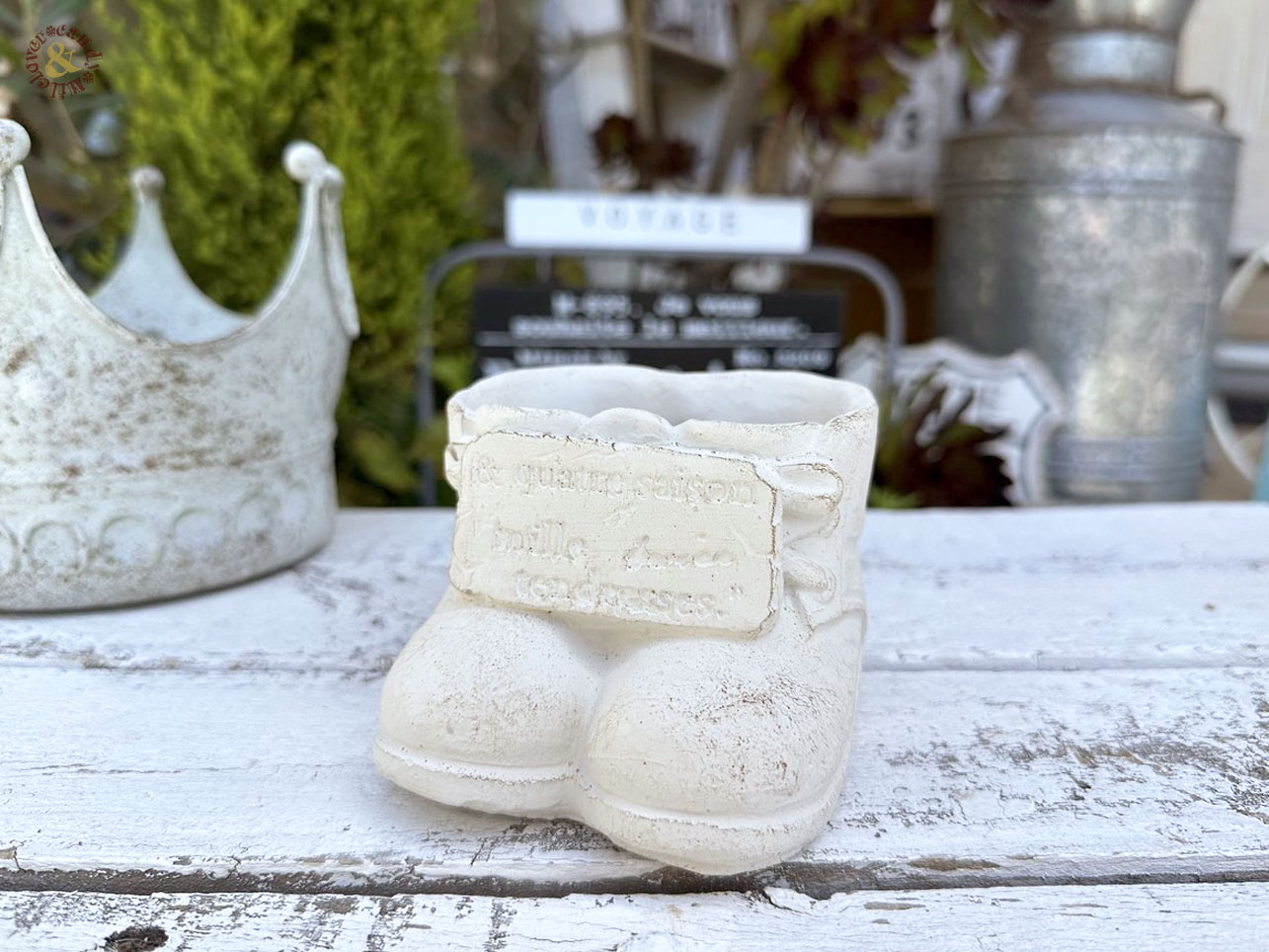 靴型 フラワーポット カトルシューズ Sサイズ /小さい鉢 プランター