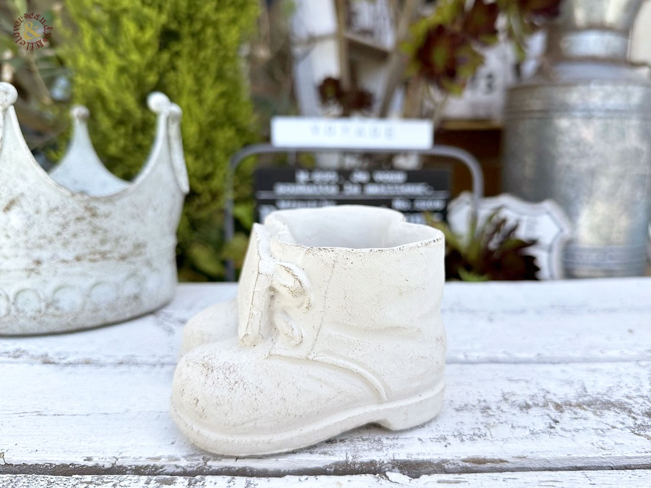 靴型 フラワーポット カトルシューズ Sサイズ /小さい鉢 プランター