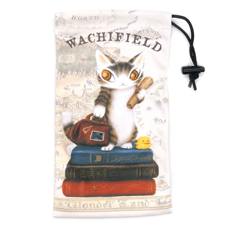 アートスマホ巾着 旅するＢＡＢＹ 巾着袋 マイクロファイバー キャラクター わちふぃーるど 猫のダヤン
