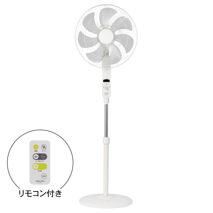 扇風機 DCモーター リビング扇風機 40cm 大型 7枚羽根 リモコン付き 首
