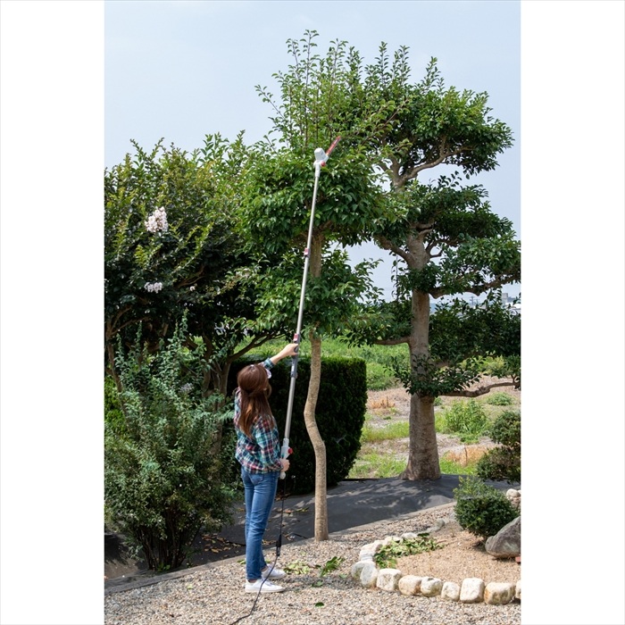 電動 植木バリカン コンセント式 高枝切り バリカン 1.67〜3m 3段式