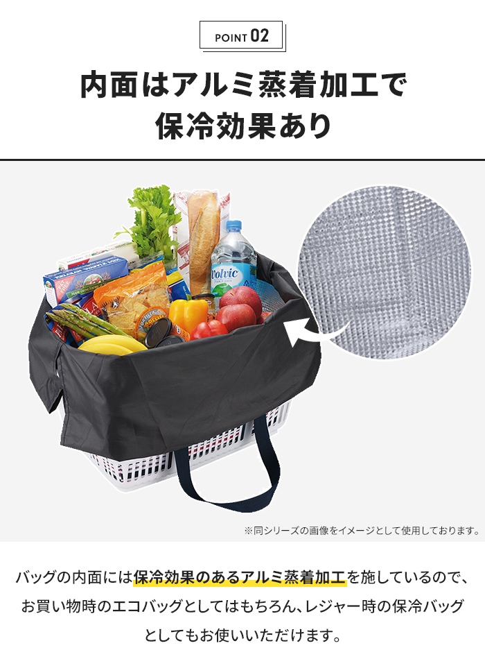 買い物バッグ 保冷 大容量 レジバッグ エコバ...の詳細画像4