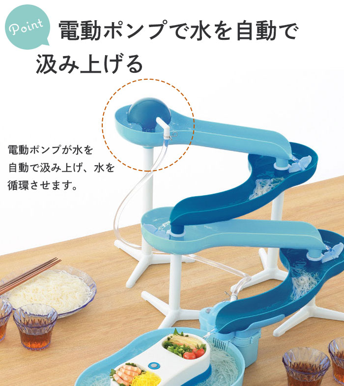 流しそうめん器 電池式 スライダー 流しそうめん 流しそうめん機