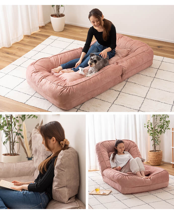 ①✅ソファベッド✅ ニッセン（nissen） ソファー ベッド 1人掛け ソファ ｜3WAY 14段階