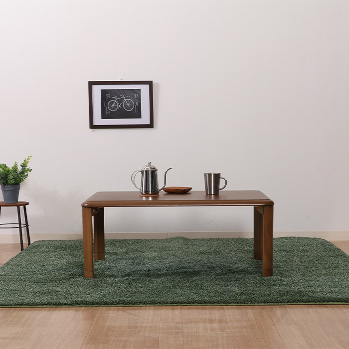 軽量継脚 折りたたみ座卓 ローテーブル 90×60cm 不二貿易（Fuji Boeki） ローテーブル 幅90×奥行60×高さ33・38cm 軽量
