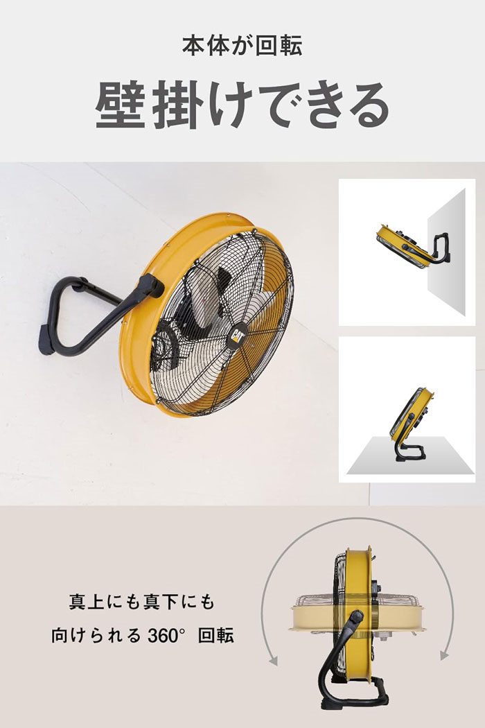 フロアファン 扇風機 50cm 工場扇 壁掛け 床置き サーキュレーター