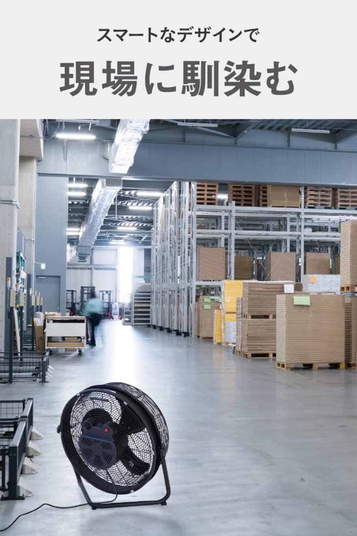 フロアファン 扇風機 45cm 工場扇 サーキュレーター 送風機 風量3段階