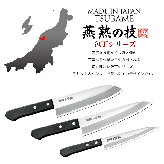 三徳包丁 日本製 包丁 16.5cm/牛刀包丁 18cm/ペディナイフ 13.5cm セット ステンレス 文化包丁 家庭用 包丁 プロ 燕三条 燕 新潟 人気 有名