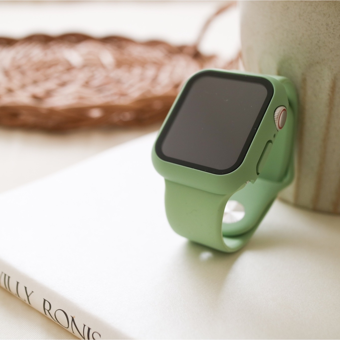 ラッピング無料】 Apple Watch バンド 44mm ケースセット アップルウォッチ 緑