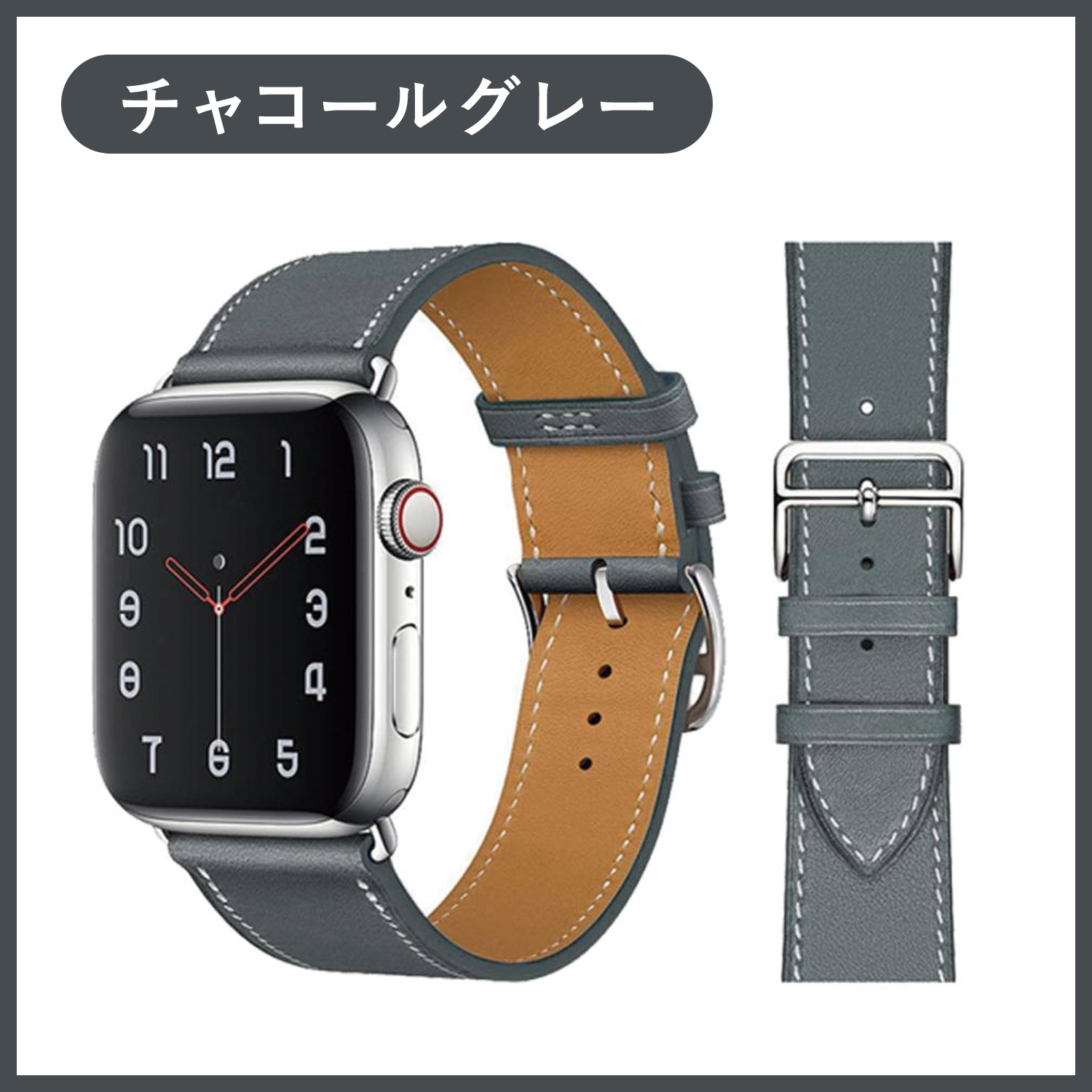 アップルウォッチ バンド レザー 本革 44mm 40mm 45mm 41mm Apple Watch ベルト 女性 おしゃれ レザーベルト 金具