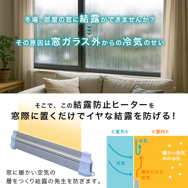 【送料無料】RELICIA ウィンドウヒーター2個セット/窓用暖房 結露防止 ke338_11.jpg