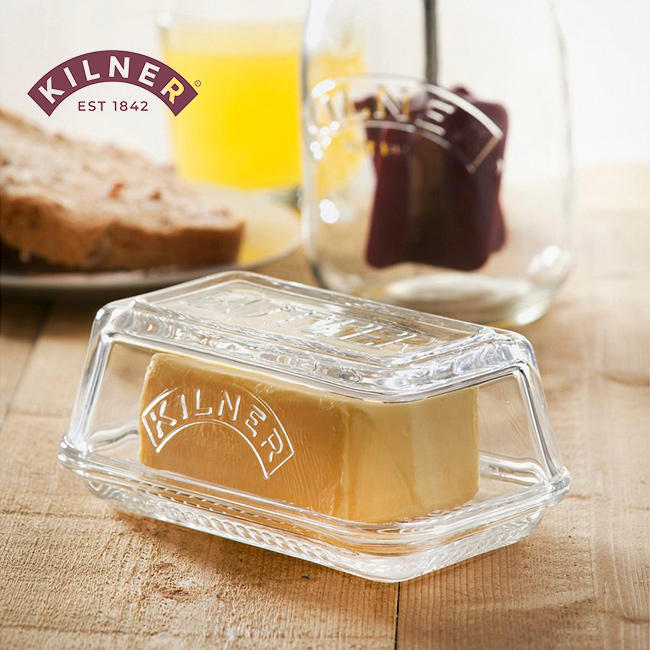 KILNER キルナー バターディッシュ Glass Butter Dish And Lid(バター