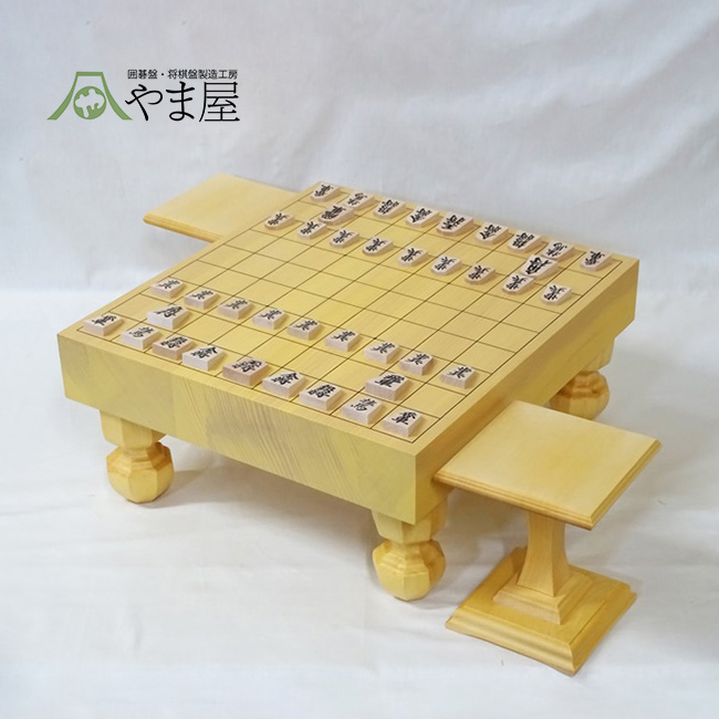 やま屋 折れ盤セット(将棋盤 折りたたみ 木製 将棋 セット 将棋盤