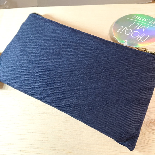 シンプル ペンケース ネイビー フラット ペンケース（YOUTHFUL/ネイビー）13295/帆布 シンプル 筆箱