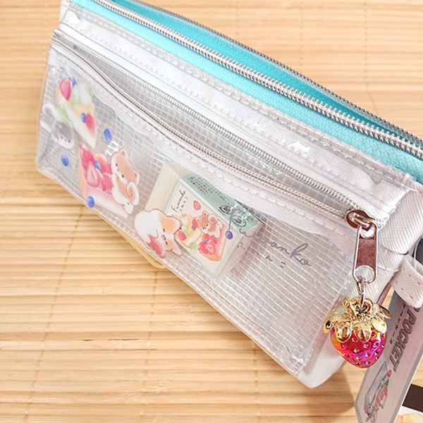 ふわんこ 文具セット ペンケース+鉛筆消しゴム メモ 8点（いやいや